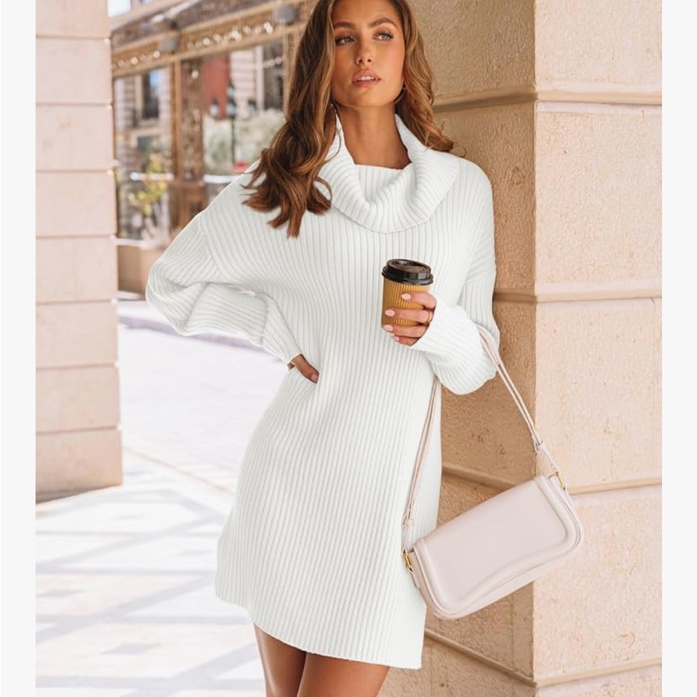 Turtleneck Sweater Dress